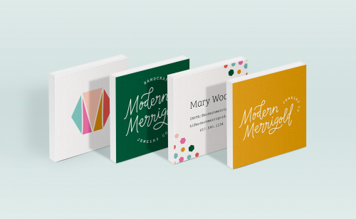 Modern Merrigold brand identity design