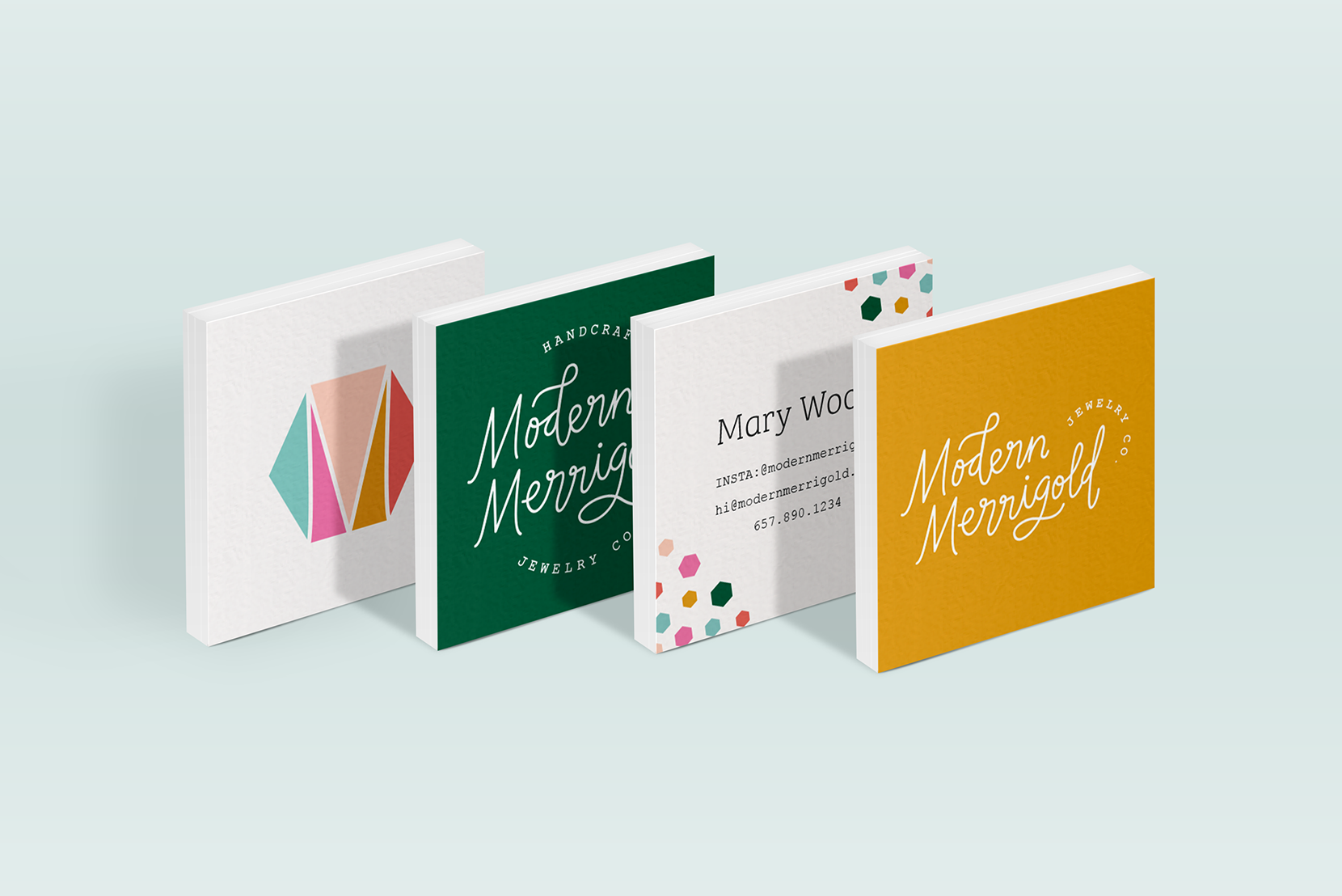 Modern Merrigold brand identity design