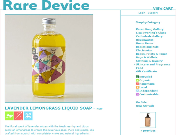 Website design for a brick-and-mortar shop before Aeolidia stepped in