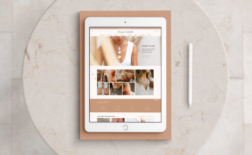 Hello Adorn - Shopify Plus home page design for a hand-made jewelry brand.
