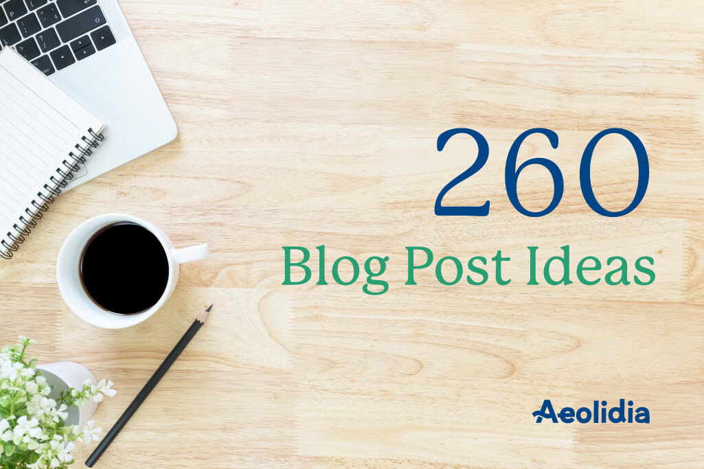 260 blog post ideas cover