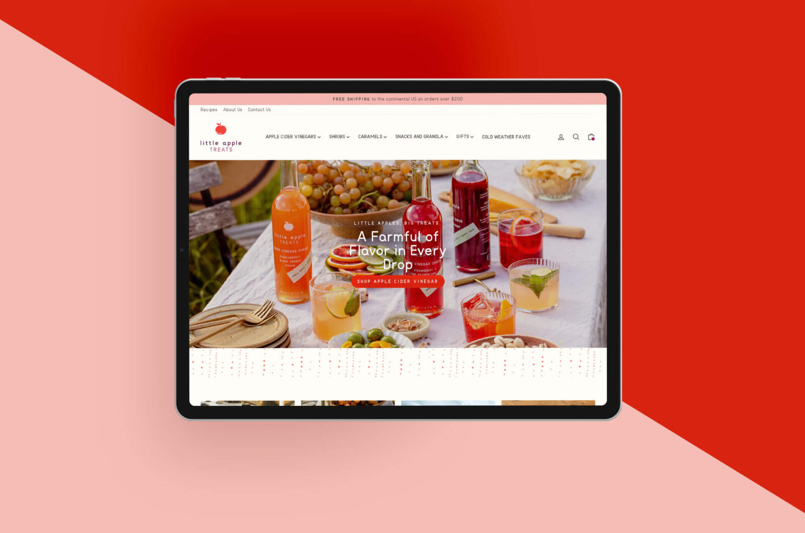 Little Apple Treats homepage